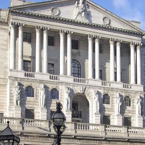 The exterior of the Bank of England