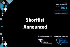 Shortlist announced for the British Conveyancing Awards 2021
