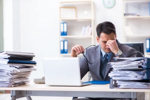 image of someone under pressure