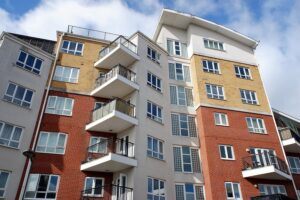 A large block of leasehold flats