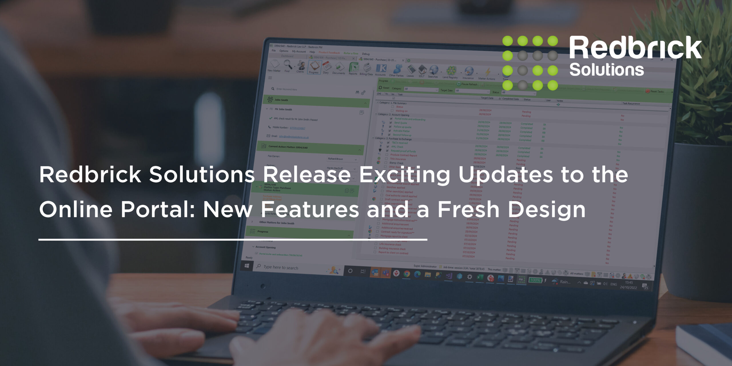 Redbrick Solutions Release Exciting Updates to the Online Portal: New ...