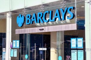 The exterior of a Barclays bank