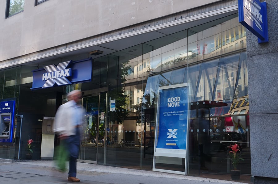 The exterior of a Halifax branch