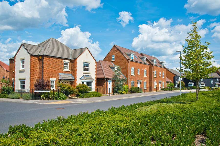 New houses in an estate i England