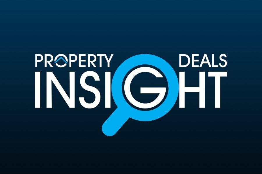 The Property Deals Insight logo, which features a turquoise magnifying glass circling the letter G