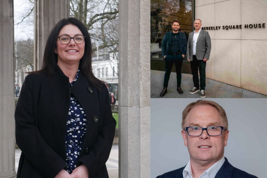 Clockwise from left: Tammy Jones, legal director, Napthens, Nick Ponting (left) and Simon Thomas, Montpellier Legal and Richard Ellard, senior partner, Thomson Snell & Passmore