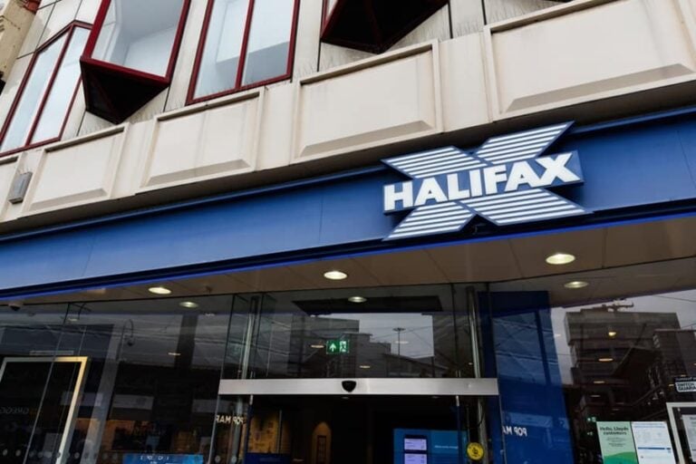 Halifax bank on a British high street
