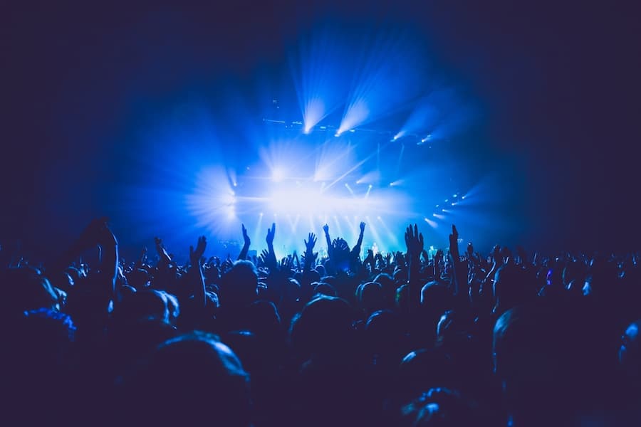 Music fans at a music concert