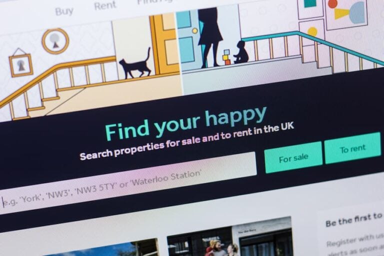 Screenshot of Rightmove website