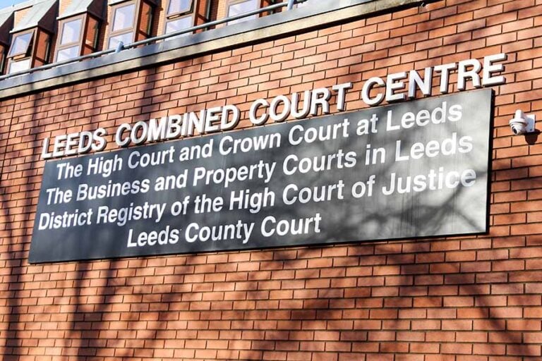 The exterior of Leeds Crown Court