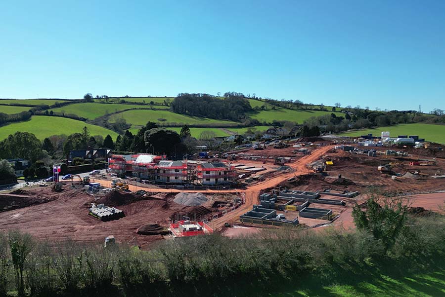 A greenbelt housing development in England