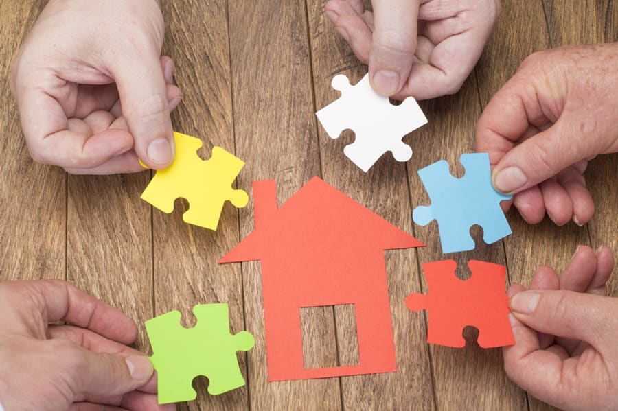 Home purchase with the help of family nucleus