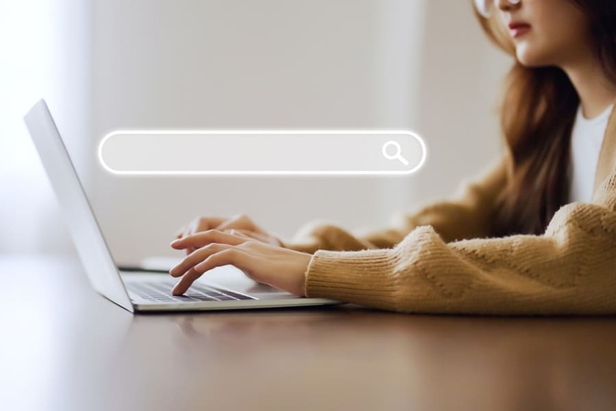Women using computer laptop to find what they are interested in